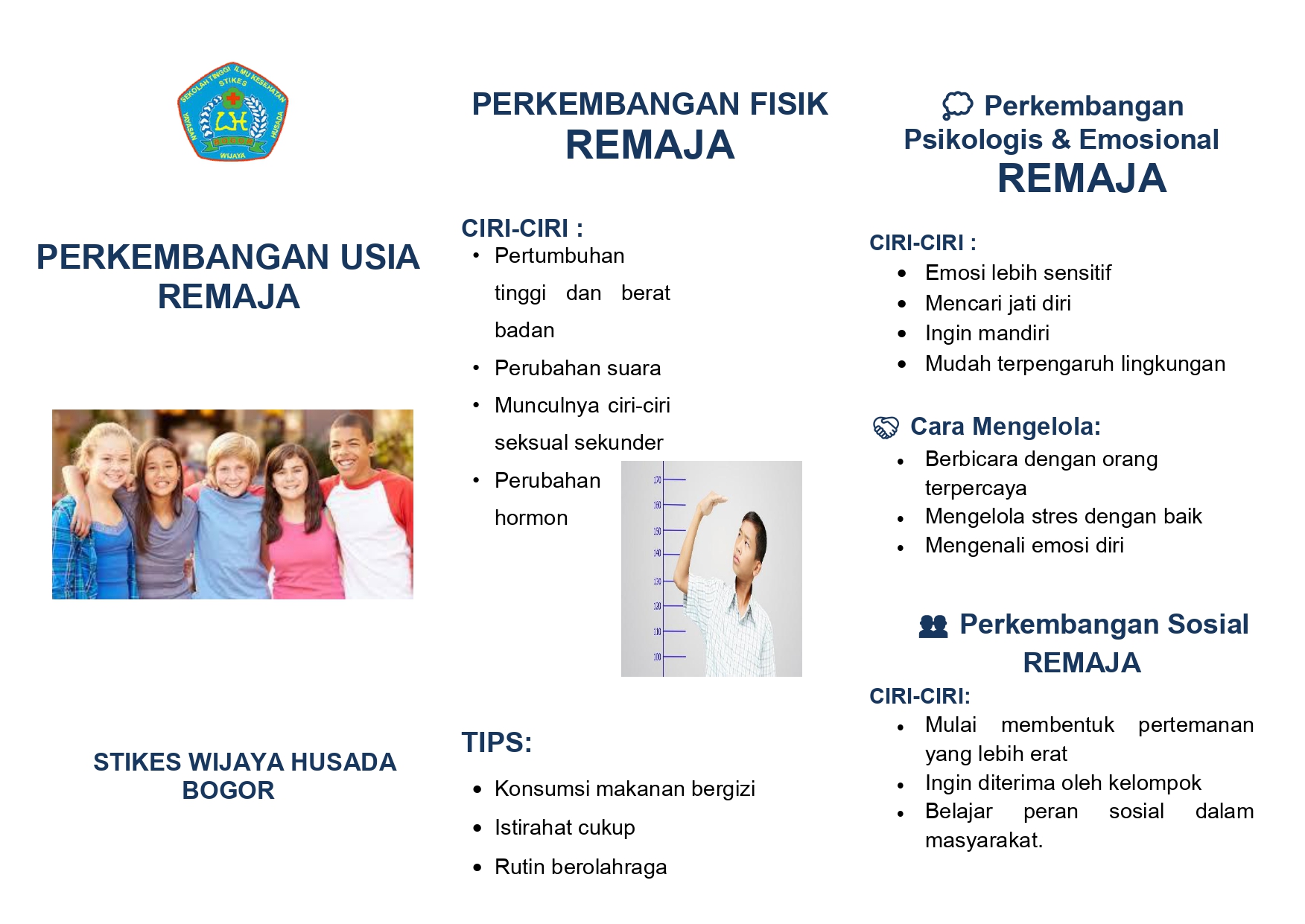 LEAFLET PERKEMBANGAN USIA REMAJA