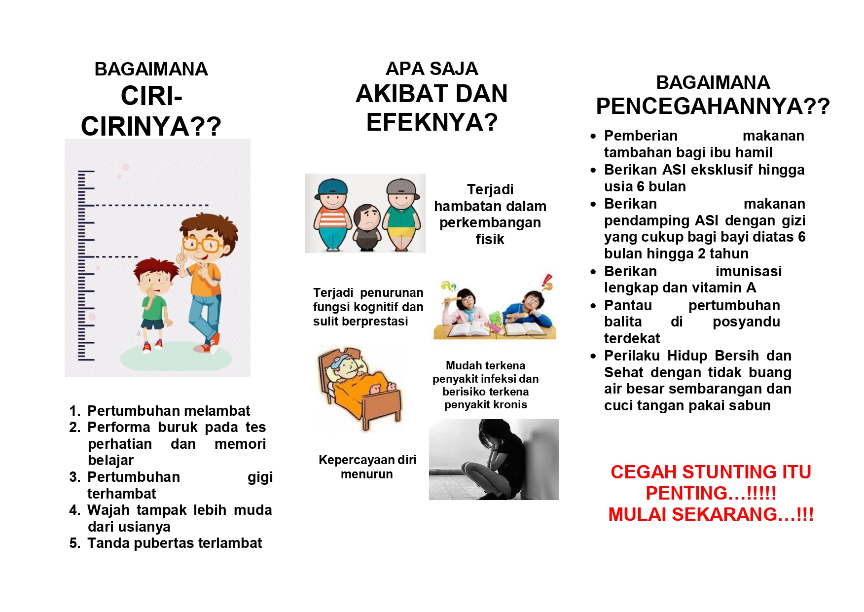 LEAFLET PENCEGAHAN STUNTING